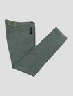 NEW MARCO PESCAROLO GREEN COTTON PL EA JEANS US 32 - EU 48 3PES247
