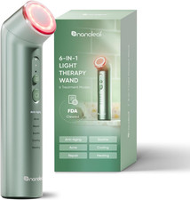 Fda-Cleared 6-In-1 Light Therapy Wand for Face  Neck, Facial Massager with Red