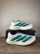 Size 11-Men  s Adidas Adizero Evo SL White Pure Teal Running Shoes Brand NEW
