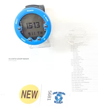 NEW Suunto Zoop Novo Wrist Scuba Dive Computer Air & Nitrox Blue Serviced  #5681