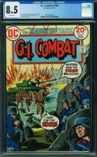 G.I. Combat #166 CGC 8,5 pagine bianche DC Comics 11/1973 The Haunted Tank