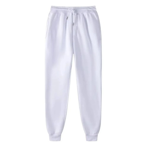 Pantalone sportivo uomo tinta unita moda palestra sportivo uomo casual comfort - Foto 7 di 8