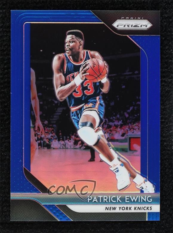 2018-19 Panini Prizm Blue Prizm 171/199 Patrick Ewing #105 HOF