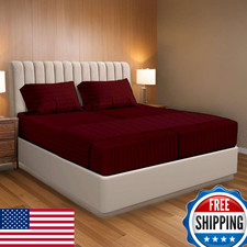 Ready To Rest 100 Egyptian Cotton Split Queen Sheets Sets For Adjustable Bed 5