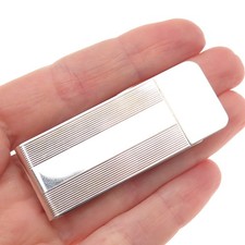 TIFFANY  CO. 925 Sterling Silver Vintage Ribbed Money Clip