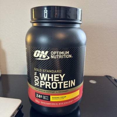 Optimum Nutrition Gold Standard 100% Whey 2lb Protein Powder - Banana Cream