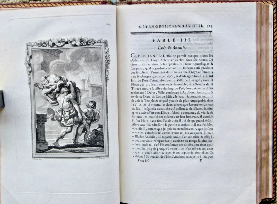 1771 illustrated deluxe book, Les Metamorphoses d'Ovide . - Image 2 of 4