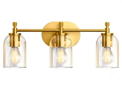 #ad Kohler Orime REC34051 SC03 2GL 3 light Wall Sconce Brushed Brass Vanity Light $145.00