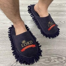 LORD OF LAZY DUSTER SLIPPPERS - A Clean Floor without the Chore SIZE MEDIUM