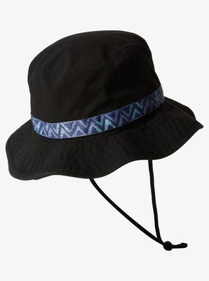 Quiksilver Herren Take Us Back Sommer Strand Rundum Schirmmütze Fischerhut - schwarz