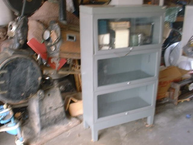 Librería apilable Jebco acero y vidrio abogado abogado con 3 pilas tamaño perfecto Foto 3 de 4