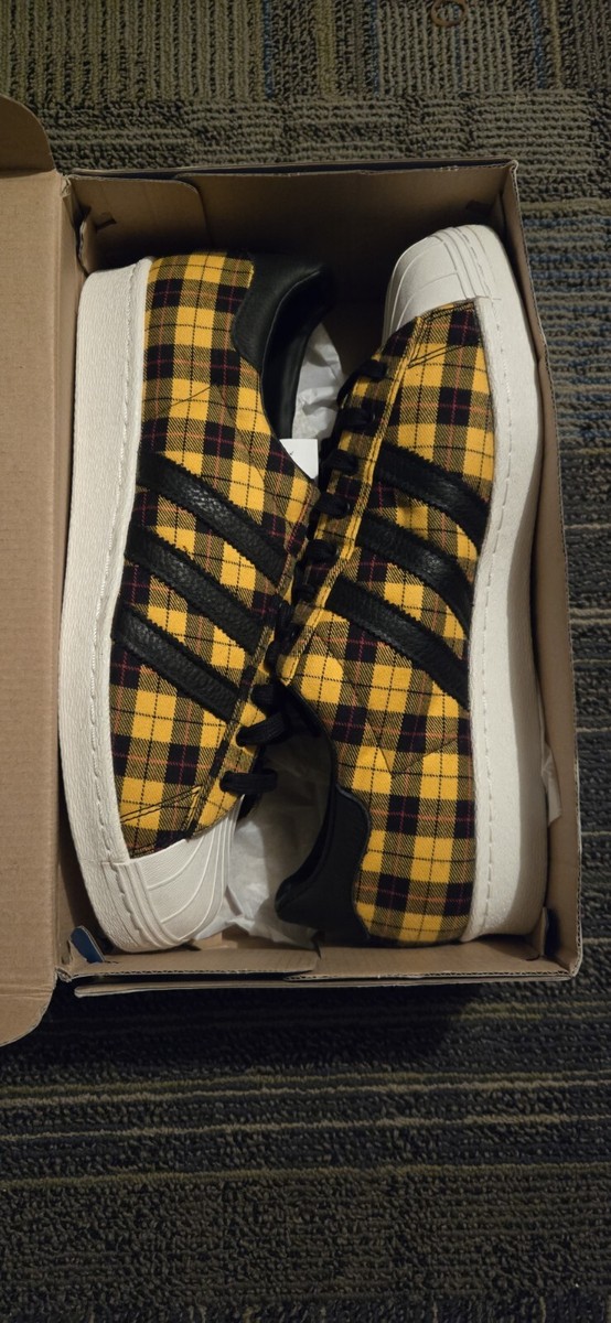 adidas gazelle silver green womens Tartan Grey Plaid Custom Shoes - Adidas Superstar