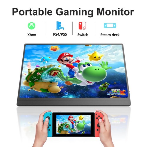 Occasion | Moniteur Portable 15,6 Pouces | 1080P avec HDMI 2*USB-C | avec VESA - Photo 5/8