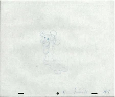 Mickey Mouse Baby LUVS Diaper Commercial Original Production Drawing Disney 543