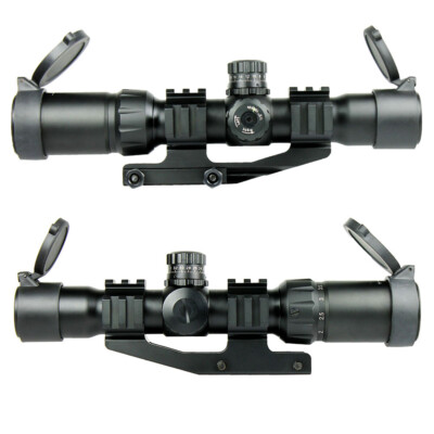3Colar RGB illuminated 1.5-4x30 ライフルスコープ 1.5-4X30 Tactical Rifle Scope with RGB illuminated Horseshoe