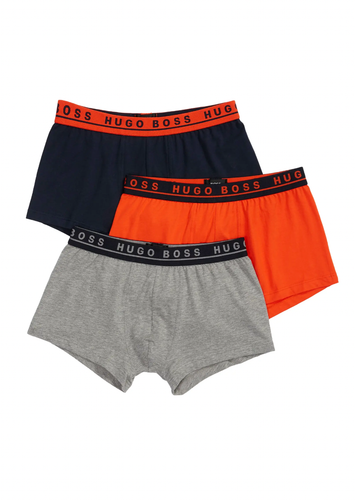 Hugo Boss L72016 Men's 3-Pack Cotton Stretch Trunks Size S - Picture 1 of 3