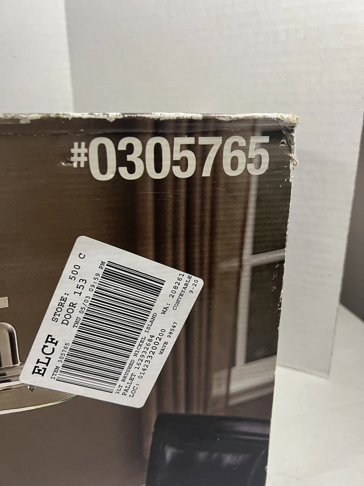 Allen & Roth 3 Luces Cocina Bar Isla Colgante Vidrio Transparente Níquel #0305765 Nuevo Foto 4 de 4