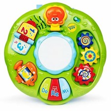 Infant Activity Center w/3 Musical Piano Keys, Numbers, Letter Flip Pages  More