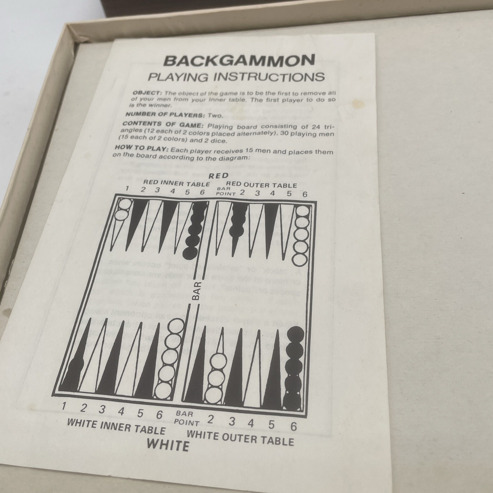 Vintage COMPLETE 1973 Tournament Master Backgammon by Itemation | eBay