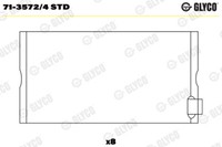 Glyco 71-3572/4 STD Pleuellager For MERCEDES-BENZ