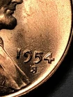 1954-S/S RPM-3 NW LINCOLN WHEAT CENT GEM BU  - GREAT VARIETY! -