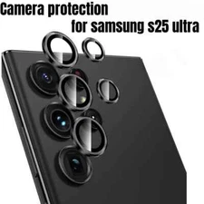 Metal HD Glass Camera Protector for Samsung Galaxy 25 Ultra S25 Alloy Lens Rings