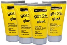 Got2b Glued Styling Glue Hold Spike Grip Chunk Water resistant 1.25 oz 4 Pack