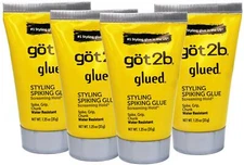 Got2b Glued Styling Glue Hold Spike Grip Chunk Water resistant 1.25 oz 4 Pack