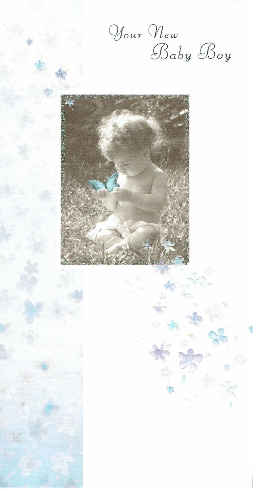 NEW BABY BOY CARD - NEW BABY CONGRATULATIONS - BIRTH OF YOUR SON