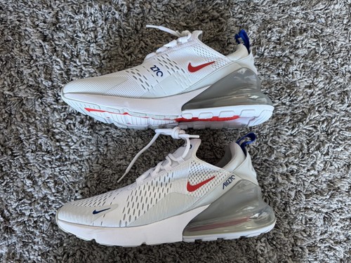 NIKE Air Max 270 bianco habanero rosso 44 US 10 UK 9 CD7338 100 NUOVO - Foto 4 di 8