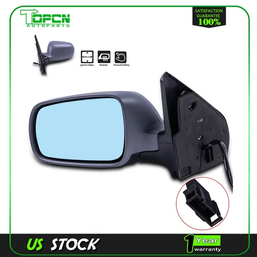 Power Heated Side View Door Mirror w/Blue Tint Driver Left LH For Jetta GTI Golf