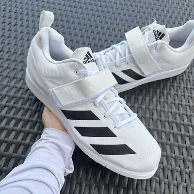 Adidas Powerlift 4 Men's Athletic Shoes White Black BC0347 Size 14