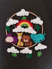 Baby Mobile Kinderzimmer / Safari Tiere Mobile / Kinderzimmer Deko / Krippe Hängemobile
