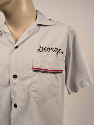 Chemise Bowling Vintage Champion Uniforms – USA – Coutures Et Patchs