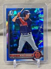 BLAZE JORDAN PROSPECT SAPPHIRE - 2022 BOWMAN CHROME SAPPHIRE #BCP-58 RED SOX