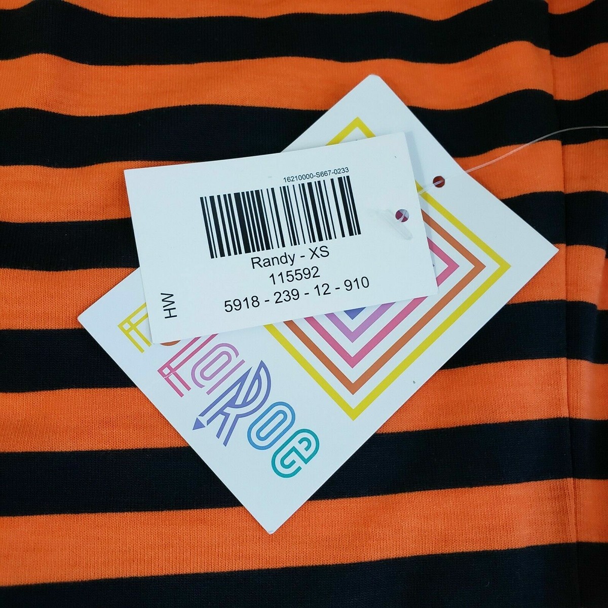 T-shirt LuLaRoe Randy XXS Halloween - Fantôme Rayé Noir Et Blanc - Rare - Neuf Avec étiquettes