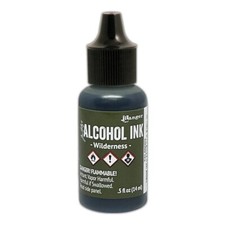 Ranger, Tim Holtz, Alcohol Ink, Wilderness Ink, .5 fl oz, Dark Green, Olive
