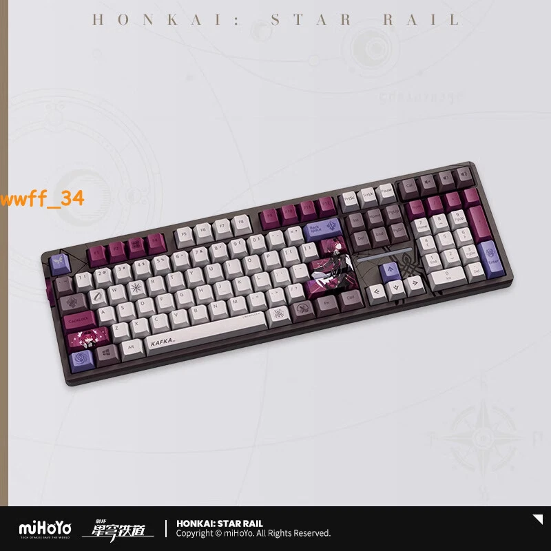Official Honkai Star Rail Kafka Mechanical Keyboard RGB Backlit Keyboard Gift - Image 2 of 4