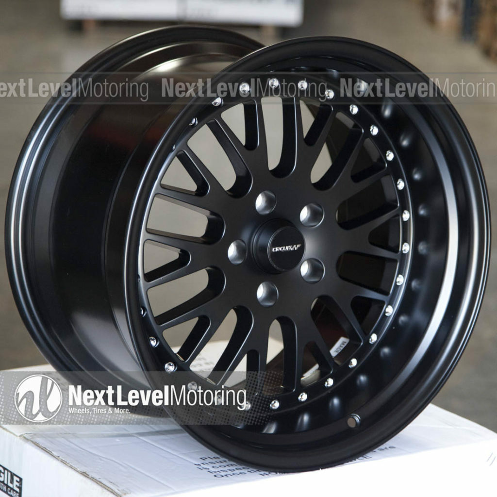 Circuit CP21 18x9.5 18x11 5x114.3 +20 Flat Black Wheels