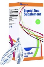 Liquid Zinc Supplement 15mg/5ml, Spoons Syrups, 20 Spoons in a Pack 100ml