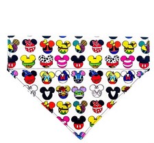 Cartoon Characters Dog Bandana Over the Collar Dog collar bandana