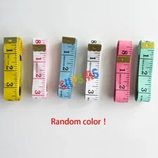 6PCS MEASURING TAILOR TAPE WHITE /COLOR 3/4" WIDE 60" LONG