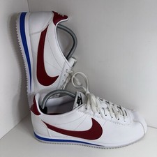 Nike Classic Cortez Forrest Gump 807471-103 Womens 10 Sneakers White Red Leather