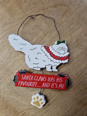 Lustige Katze Christbaumschmuck WEIHNACHTSKRALLEN Weihnachtsdeko Decs Katzen festlich