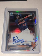 2021 Bowman Chrome Freddy Valdez Auto 396/499 1st Bowman 🔥💰📈