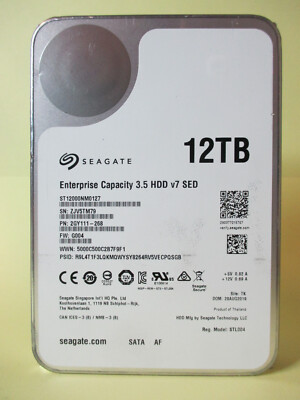 Seagate Enterprise Capacity - ST12000NM0127 - interne 3,5'' Sata3 NAS CMR HD 12TB