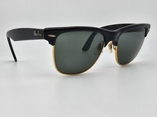 Ray-Ban B L Wayfarer Max II W1272 Ebony Gold Frame G-15 Lens Sunglasses 52mm