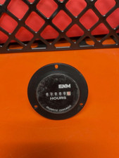 ENM T50B2 Hour Meter Flush Round 6 Digit 115V 2.8"- 3 Hole