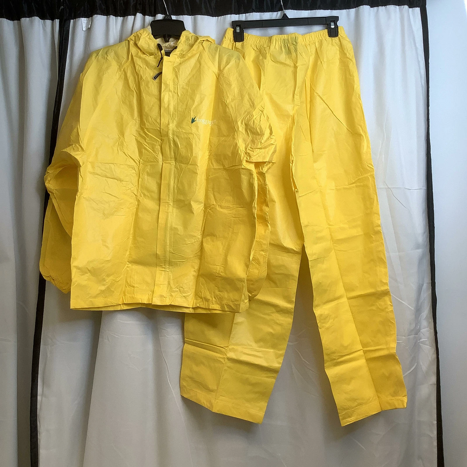 Frogg Toggs Mens Ultralite 2 UL12104-08 Yellow 2 Piece Hooded Rain Pant Jacket