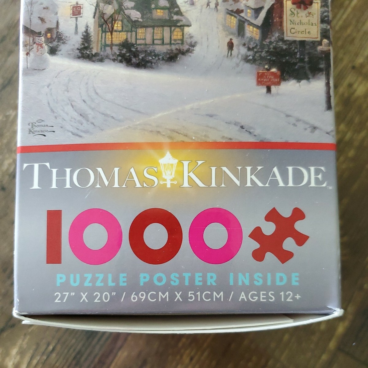 THOMAS KINKADE ST.NicholasCircle 1000ピース THOMAS KINKADE ST. NICHOLAS CIRCLE 1000 PC. Puzzle Christmas Snow
